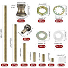 Lamp Repair Hardware Assortment all Thread Pipe Lamp Rod includes Lamp Nipples c
