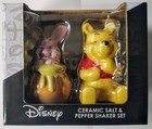 Disney Winnie The Pooh   Piglet Hunny Pot Salt   Pepper Shakers Vintage