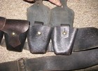 Wwi British Infantry Bandoleer  P1903  Dated 1918  Black Leather