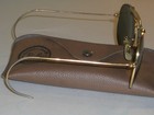 58  14mm Vintage B l Ray Ban Gold Plated Outdoorsman Aviator Sunglasses W case 