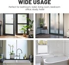 Privacy Frosted Window Film Waterproof Static Cling Glass Coverings Sticker