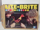 Works Complete W Box 575 Pegs 1978 Hasbro Lite Brite Unused Sheets  Used  Blanks