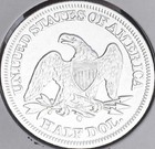 1850-o Gem Bu     Brilliant Uncirculated   U s  Seated Liberty Half Dollar  Wow 