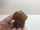Antique Pork Pie Stoneware Inkwell 