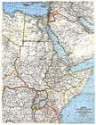 1963-10 October National Geographic Map Africa Countries Of Nile Eg Ug Ke  952 