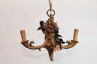Vintage French Chandelier Angels Bronze-effect Hanging Lamp Ceiling Light Decor