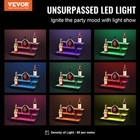 Vevor Led Lighted Liquor Bottle Display Bar Shelf Rf   App Control 16  3-step