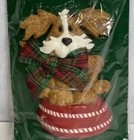 New Kurt Adler Dog Christmas Ornament 4    Puppy Pet Ksa  Inc  Holiday Resin Decor
