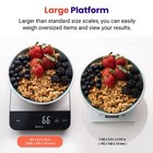22lb Food Kitchen Scale  Usb Rechargeable  Ipx6 Waterproof   Digital Scale With