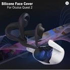 Oculus Quest 2 Face Pad With Lens Covers Protectors Washable Vr Silicone Covers