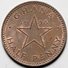 1958 Ghana 1 2 Penny