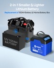 12v 100ah 3 0 Lifepo4 Lithium Battery With Soc Status Indicators Trolling Motor