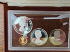 1976 Turks And Caicos 4 Coin Set With Gold In Original Box Coa