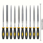 5 10pcs Premium Needle File Set High-carbon Steel With Non-slip Ergonomic Handle