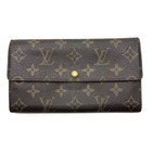 Louis Vuitton Long Wallet Monogram Portefeuille Sarah Authentic