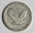 1929 Standing Liberty Quarter Silver 25 Cents - Nice Coin - Free Shipping
