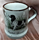 Vintage 70 s  English Spaniel  Speckled Stonware Mug  By Enesco Stein Shaped Ex 