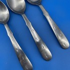 Nasco Star Sapphire Place Soup Spoons X3 Mid Century Glossy Japan 7 25  Atomic