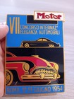 Vintage Car Badge Enamel Plate 1954 Concorso Elegance No Plate Florio Alfa