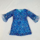18  American Girl Doll Today Agot Blue Paisley Sequin Dress  Sunny Day Sundress