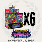 Pokemon Phantasmal Flames 6 Booster Box Sealed Case Allocated  Pre Sale 11 14