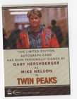 Gary Hershberger Mike Nelson Twin Peaks Archives 2019 Autograph Card Inscription