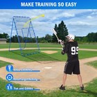Lacrosse Rebound Net  7x4ft Volleyball Rebounder For Backyard  Adjustable Ang   