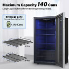 Yeego Freestanding Beverage Refrigerator And Cooler 140 Cans Beer Fridge Used