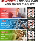 Tens Ems Unit Muscle Stimulator For Pain Relief Therapy - 4 In 1 Tens Ems Rel   