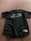New Vintage New York Mets Jay Payton Russell Athletics Black Jersey Size Large
