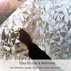  Window Privacy Film 3d No Glue Static Cling Frosted Glass Window Film For 