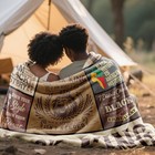 African American Black Gifts For Men  Afro Dope Black Men Blanket 60 x50   En   