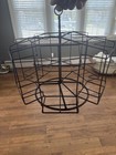 Vintage Metal Counter Top Store Display Rack Rotating Brochures  Cards