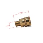 3 8  Mpt Brass Quick Connect Coupler For Power Pressure Washer Water Pump Socket