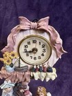 Charming Vintage Decorative Clock With Girls And Teddy Bear