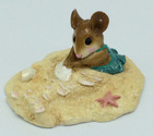 Wee Forest Folk Wff M-308  little Mermouse   teal Swimsuit  With Wff Box