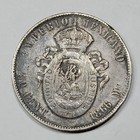 1866 Mexico Silver 50 Centavos Maximiliano Circulated Damage See Pics  m113
