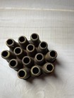 Vintage Bullet Shape Flower Frog Metal 14 Tubes