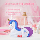 Piggy Bank Girls Unicorn Banks Unbreakable Plastic Coin Rainbow