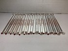 Vintage Lot Of 28 Glass Swizzle Sticks Cocktail Stirrers Spoon Barware Nos