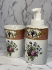 Vintage Rare Set Andre By Sadek Le Beau Bain Porcelain Bathroom Set