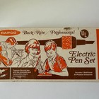 Vintage Rapco Burn-rite Electric Pen Set Pyrography Wood Burning Soldering Tool