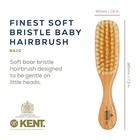 Soft White Boar Bristle Cherry Wood Baby Hair Brush