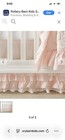 Pottery Barn Kids Sadie Ruffle Organic Cotton Crib Skirt Blush Pink Shabby Chic