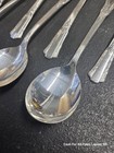 Treasure Pattern By Rogers Silverplate Set Of 8 Round Gumbo Soup Spoon 7 