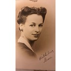 Vintage 1940s 50s B w Photo Portrait Of Woman Signed  with Love  Grace 