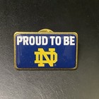 Vtg University Of Notre Dame Proud To Be Irish Hat Lapel Pin Winco