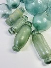 Vintage Glass Fishing Floats Buoy Balls Rolling Pin Japanese Bubble Marks 11 Lot