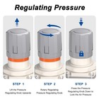 1  Npt Compressed Air Filter Regulator Lubricator Combo  Air Compressor Water Se