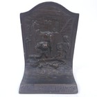 Vintage 1930 s The Village Blacksmith Solid Bronze Antique Bookends Pair Heavy 